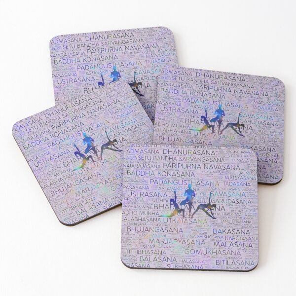 Item preview, Yoga Asanas/Poses Sanskrit Word Art  designed and sold by k9printart.