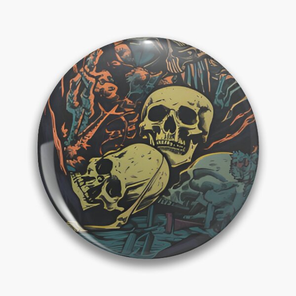 Item preview, hellscape, skulls, river, blood, hell designed and sold by MetalGuru5000.