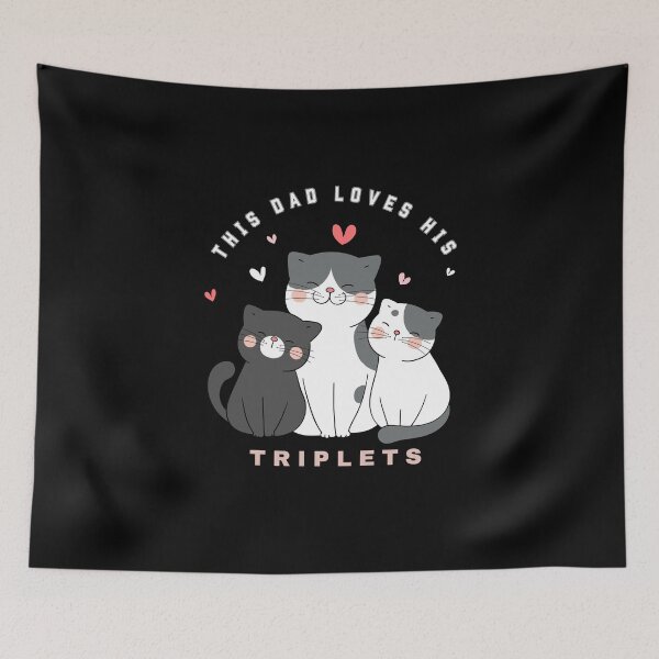 Item preview, This Dad Loves His Triplets designed and sold by zakariyae.