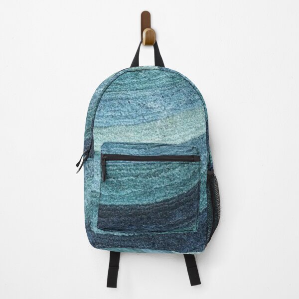 Item preview, Minimalist Art in Blue and Green Wave Lines designed and sold by ZedColors.
