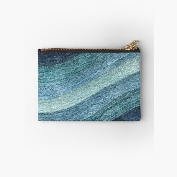 Item preview, Minimalist Art in Blue and Green Wave Lines designed and sold by ZedColors.