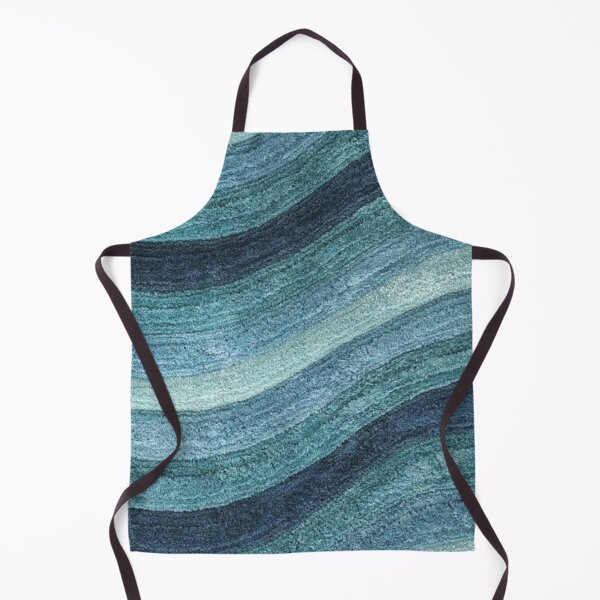 Item preview, Minimalist Art in Blue and Green Wave Lines designed and sold by ZedColors.
