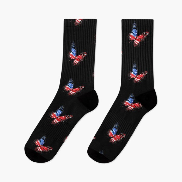 Item preview, Butterfly USA Flag Cute 4th Of July Funny American Girl Gift designed and sold by ArtMuni99.