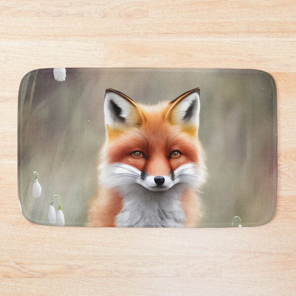 Item preview, Fox With Snowdrops designed and sold by Tau Tia L Douglass.