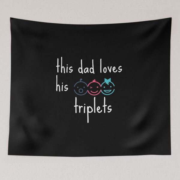 Item preview, This Dad Loves His Triplets designed and sold by zakariyae.