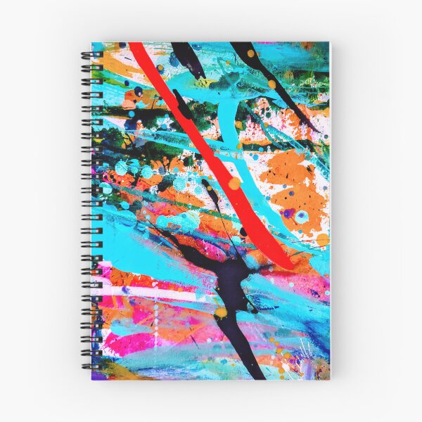 Item preview, Colorful expressive abstract painting bright  designed and sold by Grey Robinson.