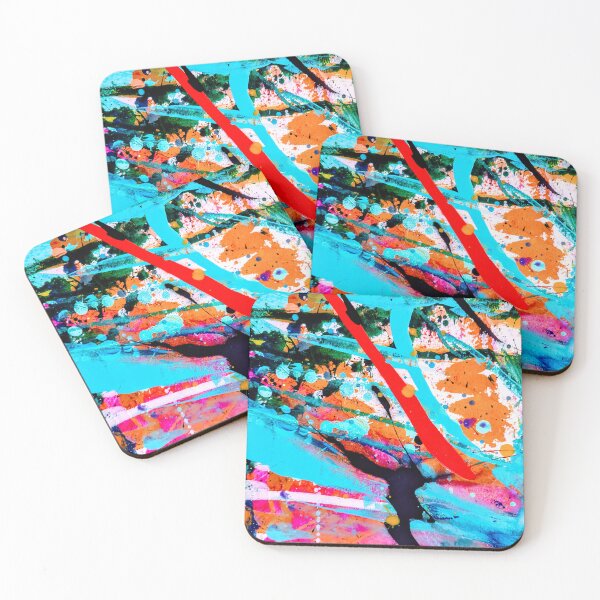 Item preview, Colorful expressive abstract painting bright  designed and sold by Grey Robinson.