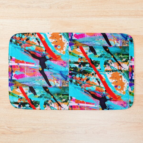 Item preview, Colorful expressive abstract painting bright  designed and sold by Grey Robinson.