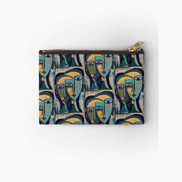 Item preview, faces abstract art designed and sold by Adorarts.