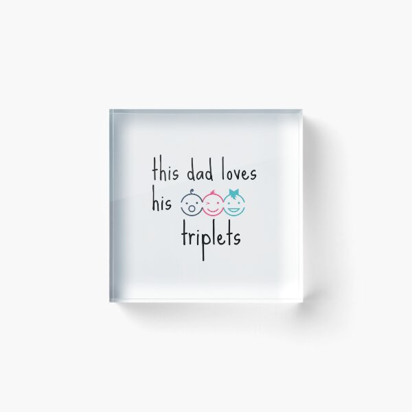Item preview, This Dad Loves His Triplets designed and sold by zakariyae.