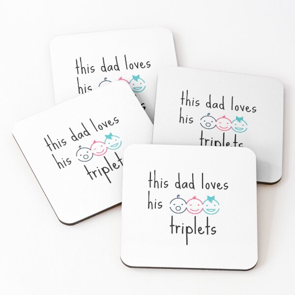 Item preview, This Dad Loves His Triplets designed and sold by zakariyae.