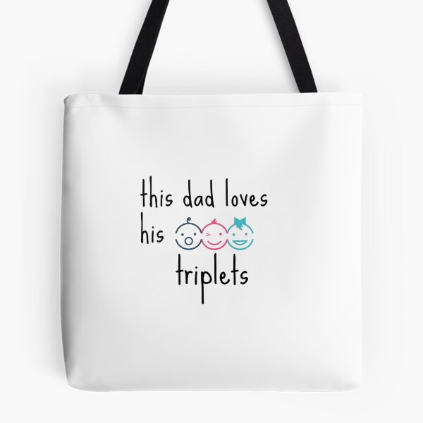 Item preview, This Dad Loves His Triplets designed and sold by zakariyae.