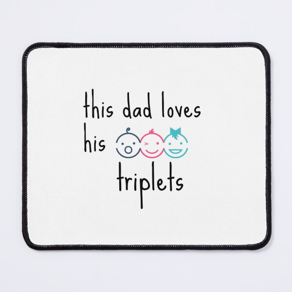 Item preview, This Dad Loves His Triplets designed and sold by zakariyae.