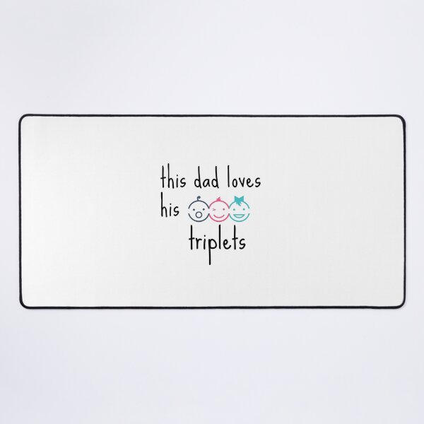 Item preview, This Dad Loves His Triplets designed and sold by zakariyae.