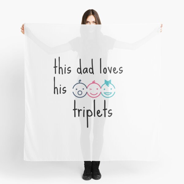 Item preview, This Dad Loves His Triplets designed and sold by zakariyae.