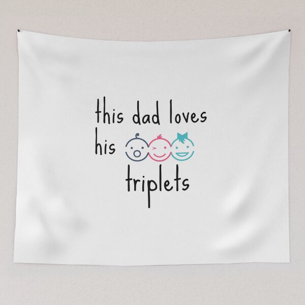 Item preview, This Dad Loves His Triplets designed and sold by zakariyae.