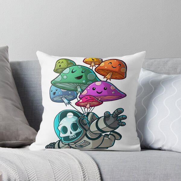 Item preview, muchroom paratrooper kawaii skull designed and sold by WizardsStokes88.