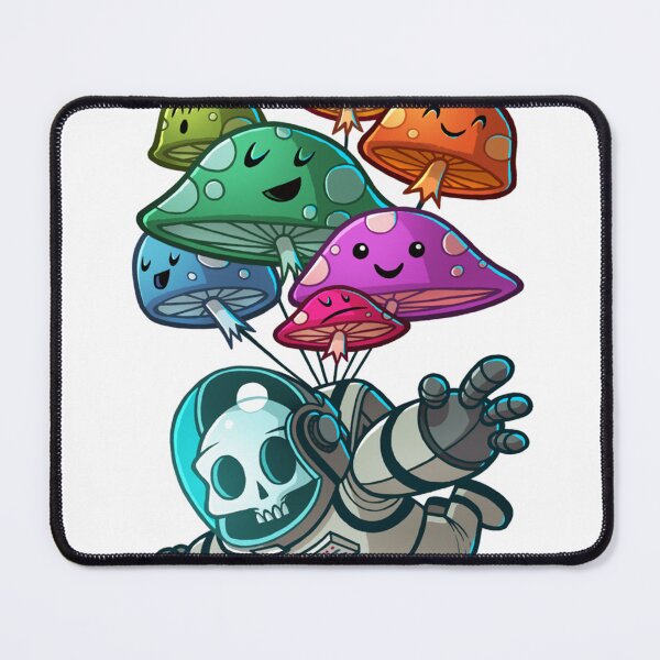 Item preview, muchroom paratrooper kawaii skull designed and sold by WizardsStokes88.