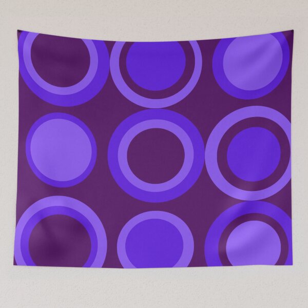 Item preview, Purple stacks Circles designed and sold by L-I-E-Store.