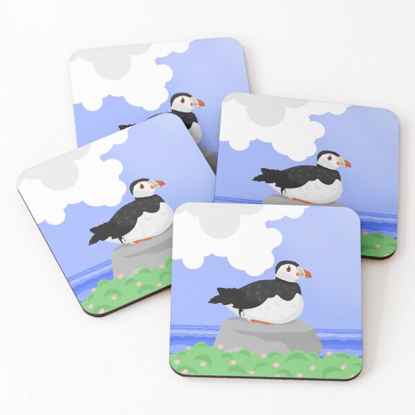 Item preview, Puffin at St Bees Head designed and sold by LakelandDrawing.