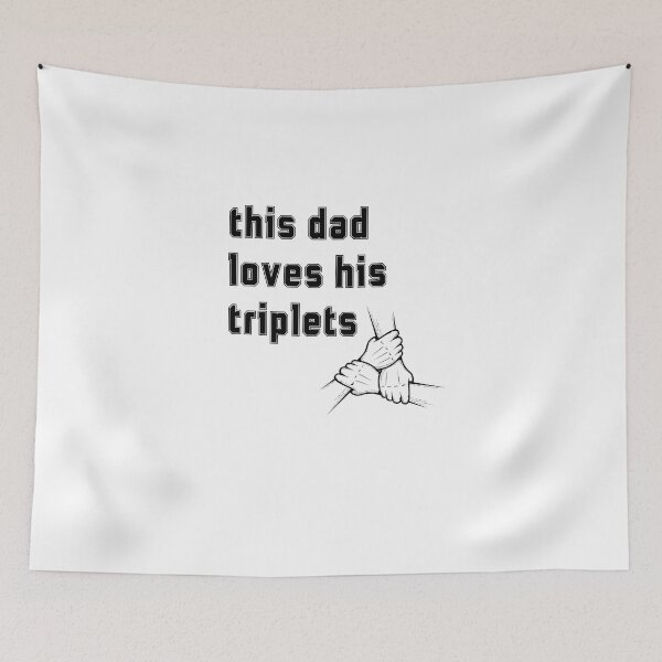 Item preview, This Dad Loves His Triplets designed and sold by zakariyae.