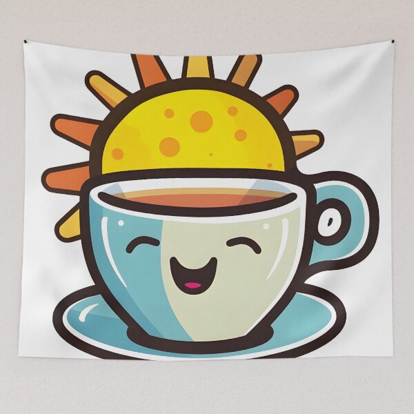 Item preview, Happy Coffee designed and sold by PyramidSchmear.