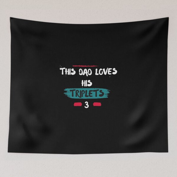 Item preview, This Dad Loves His Triplets designed and sold by zakariyae.