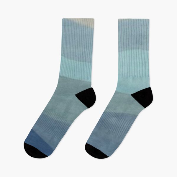 Item preview, Minimalist Landscape Art in Neutral Blue Tones designed and sold by ZedColors.