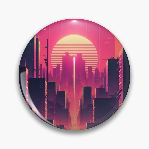 Item preview, Synthwave/Retrowave Cyberpunk city designed and sold by RESToRAPTOR.