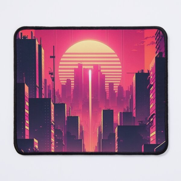 Item preview, Synthwave/Retrowave Cyberpunk city designed and sold by RESToRAPTOR.