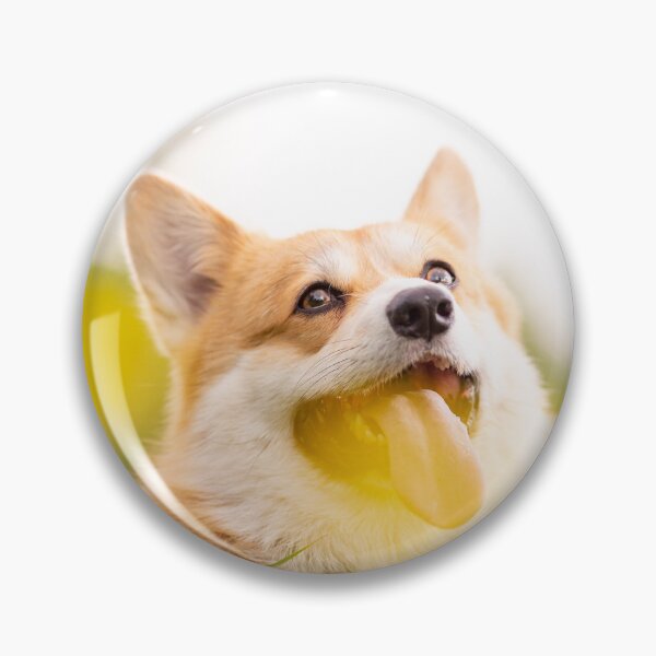 Item preview, Wels corgi dog, summer sunny orange aesthetic designed and sold by CrunchyCableStudio.