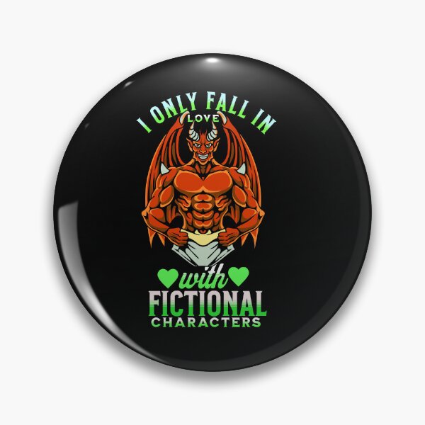 Item preview, I Only Fall for Fictional Characters Typography Quote designed and sold by thedazzlingmonk.
