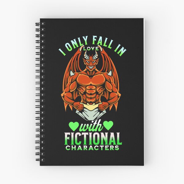 Item preview, I Only Fall for Fictional Characters Typography Quote designed and sold by thedazzlingmonk.