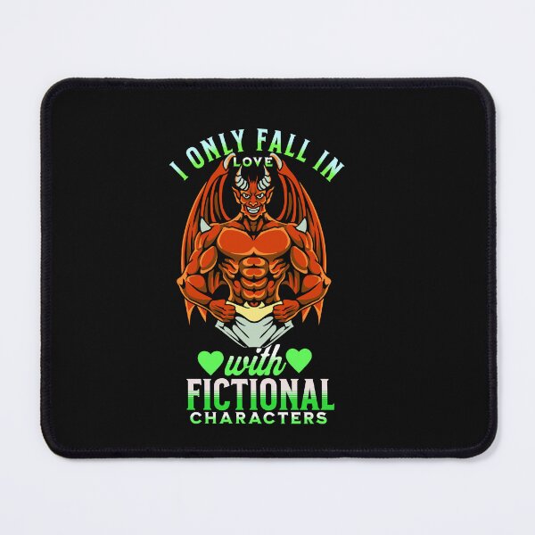 Item preview, I Only Fall for Fictional Characters Typography Quote designed and sold by thedazzlingmonk.