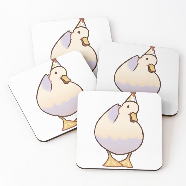 Item preview, Little happy duck with party hat designed and sold by Vanillart5.