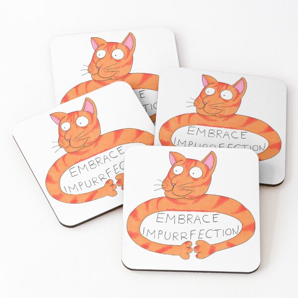 Item preview, Embrace imperfection cat designed and sold by meldaarts.