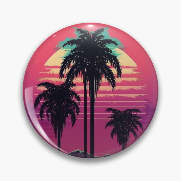 Item preview, Synthwave/Retrowave Palmeras designed and sold by RESToRAPTOR.