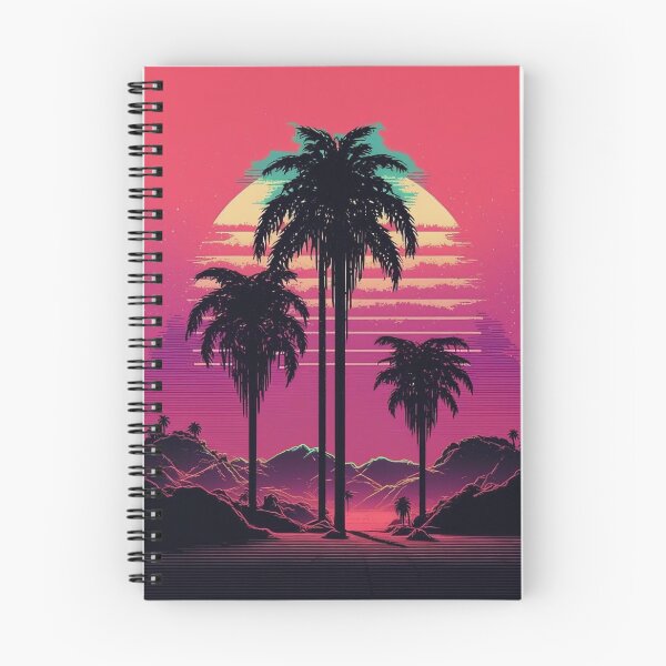 Item preview, Synthwave/Retrowave Palmeras designed and sold by RESToRAPTOR.
