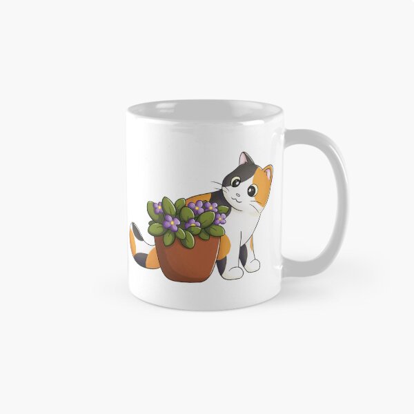 Item preview, Calico Cat With Flower designed and sold by Meowrye.