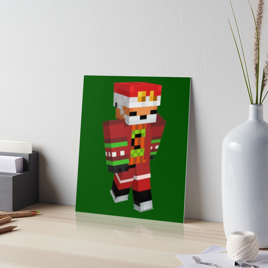 Fundy Christmas Wear Minecraft Skin  Poster for Sale by dilamroima940