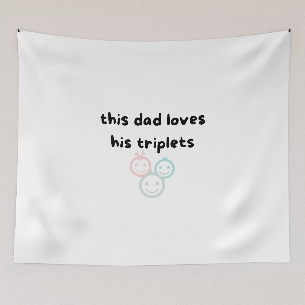 Item preview, This Dad Loves His Triplets designed and sold by zakariyae.