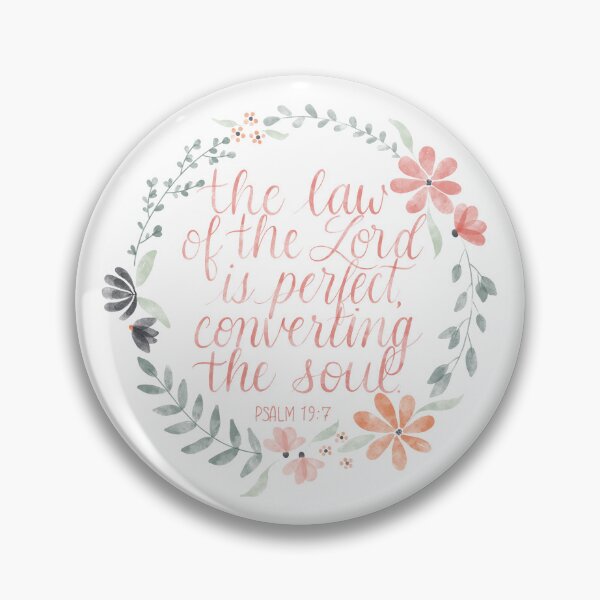Item preview, Watercolor Bible Art | Scripture, Psalm 19:7, Law of the Lord designed and sold by Laura Ohlman.