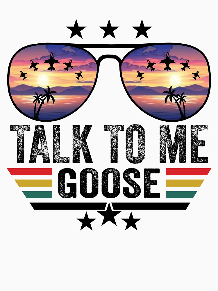 Talk to Me Goose Shirt Women Funny Movie Novelty T-Shirts Sunglasses Air  Fancy Maverick T Shirt for Women Short Sleeve Tops Gray Size L | Essential 