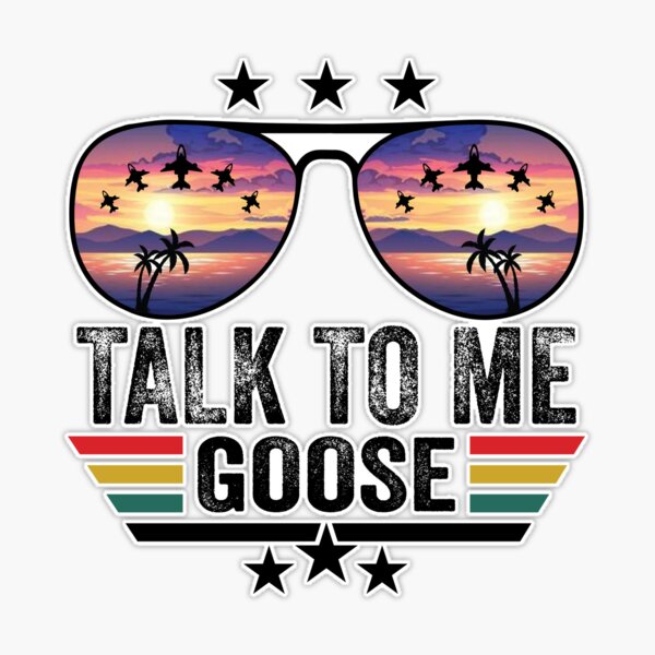 Talk To Me Goose T Shirt Top Gun Shirt Movie T-Shirt Sunglasses Tshirt  Women Graphic T Shirts Vintage Short Sleeve T-shirt Tops