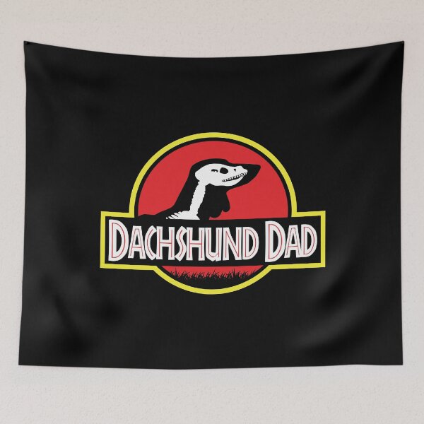 Item preview, (For Dark Background) Jurassic Dachshund Dad designed and sold by More Cute Dogs.