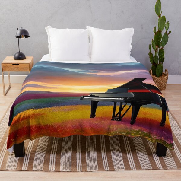 Item preview, Grand Piano Teacher Gift, Piano Wall Art, Music Poster, Music Room Art, Music Decor, Pianist Gift, Sunset Art, Home Decor designed and sold by William A. McCarthy.
