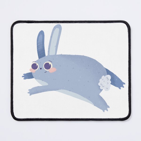 Item preview, Blue Jumping Rabbit designed and sold by Martyna Kamieńska.