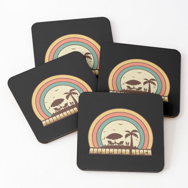 Item preview, Radhanagar Beach - Retro Sunset Style designed and sold by Whimsical  Thinker.
