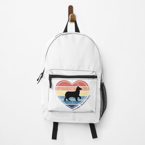 Item preview, Australian Shepherd Lover Retro Sunset Heart designed and sold by Print-A-Joke.