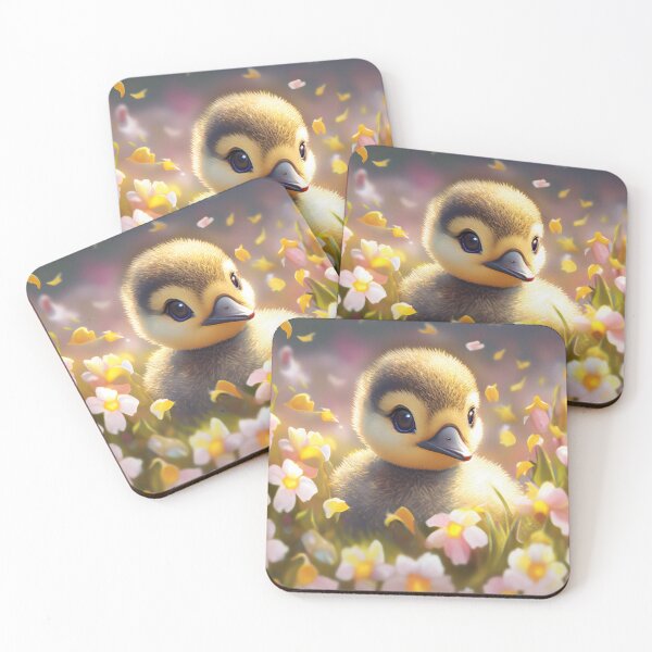 Item preview, Baby Duckling Surrounded by Flowers designed and sold by Expressive Vision.